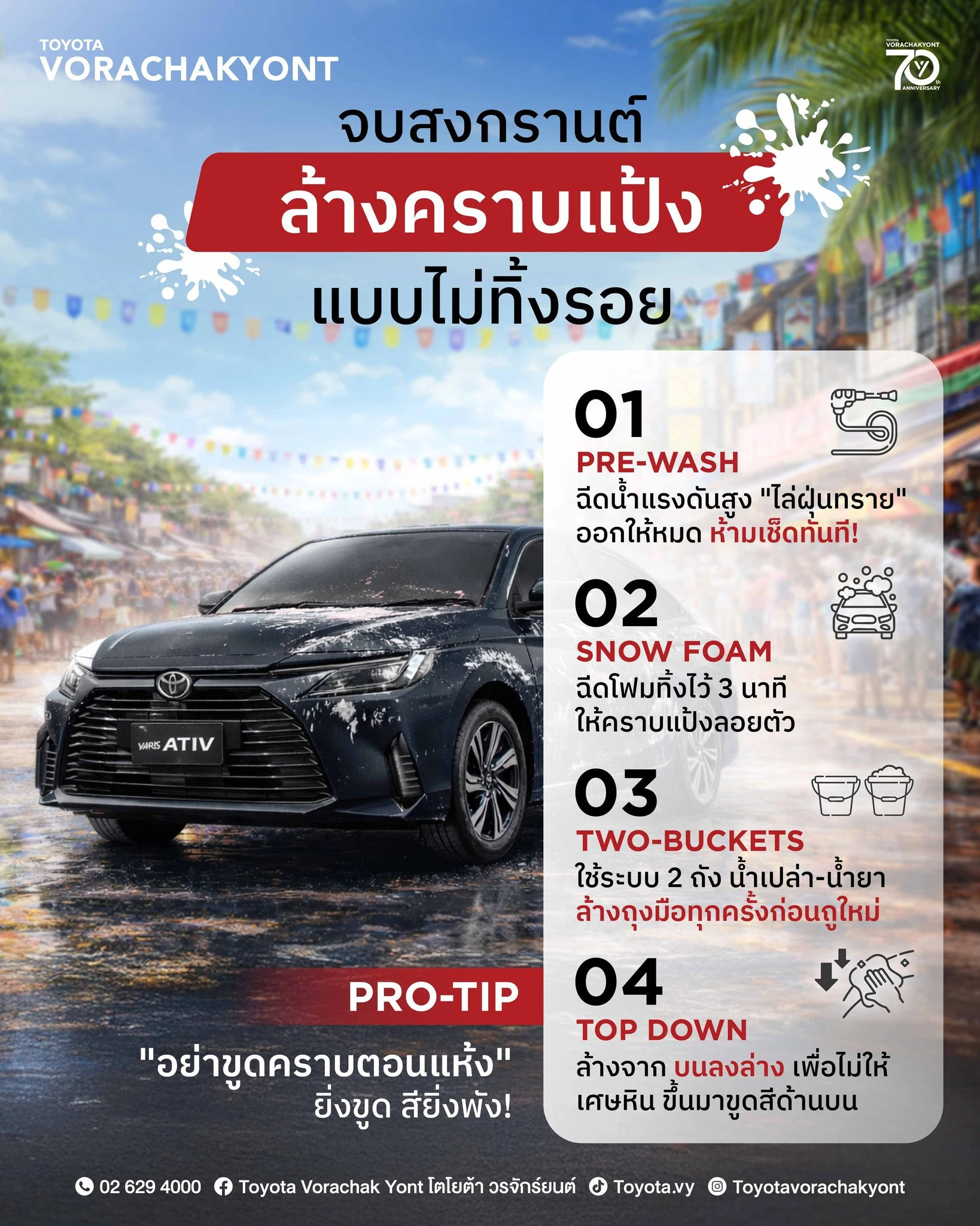 ล้างคราบแป้งสงกรานต์ยังไง... ไม่ให้ทิ้งรอย?
