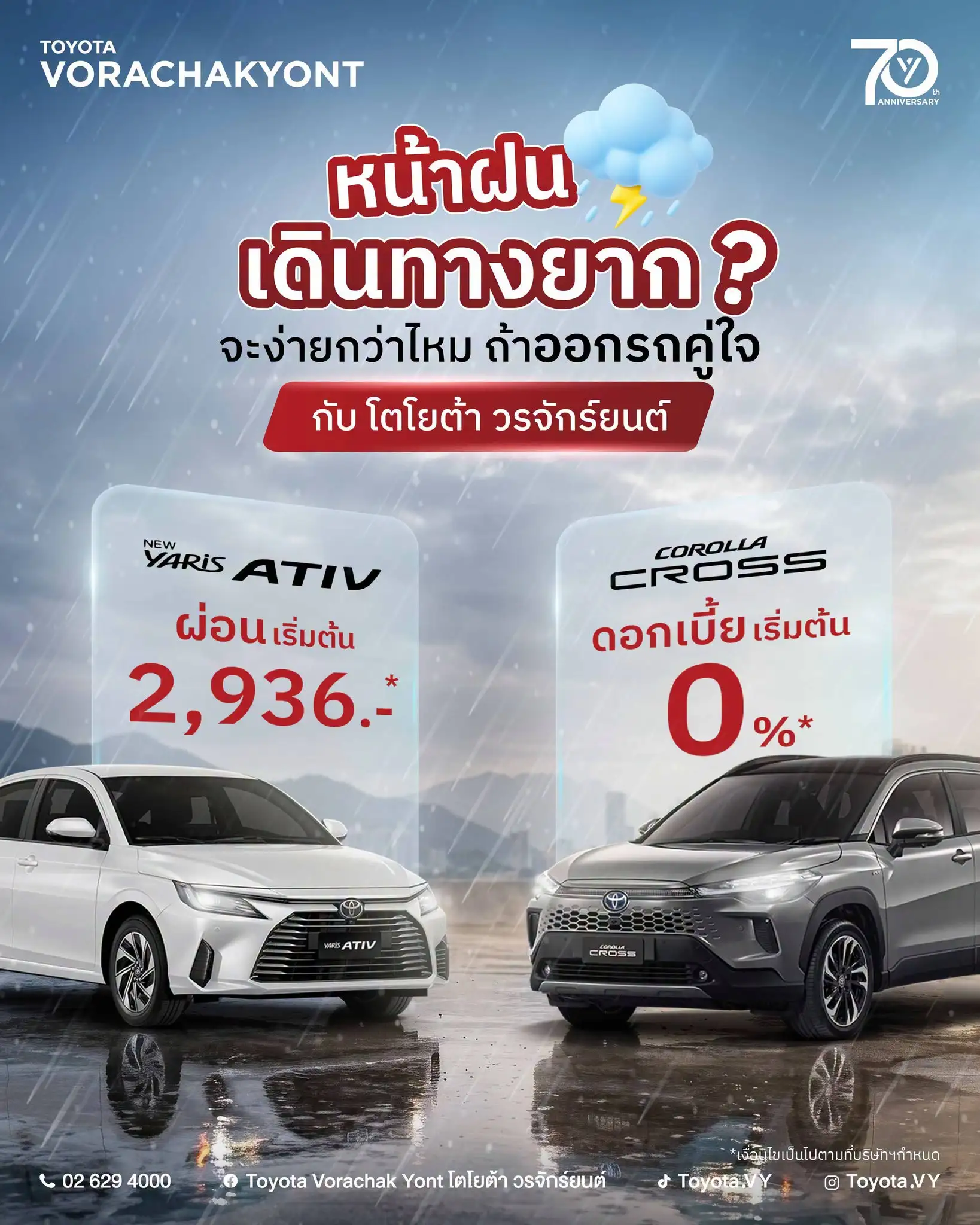 พิเศษสำหรับ YARIS ATIV 🚗 ผ่อนเริ่มต้นเพียง 2,936